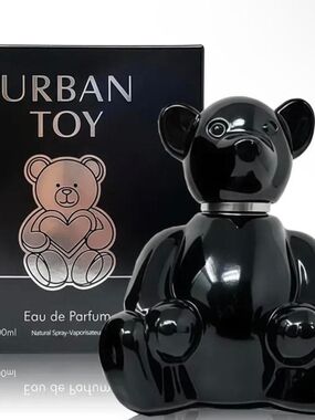 Urban Outfitters Black Gloss Teddy Bear Fragrance Bottle
